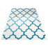 Niebiesko biały dywan w marokański wzór - Mistic 3X