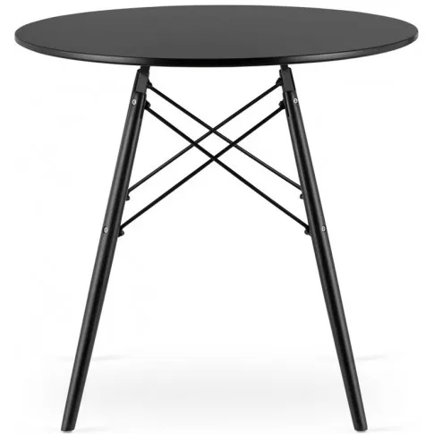 czarny stół skandynawski okrągły 80 cm emodi 7x