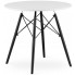 biały okrągły stol w stylu skandynawskim emodi 7x 80 cm