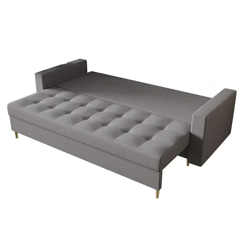 Popielata rozkładana sofa Gemma