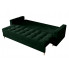 Zielona rozkładana sofa Gemma