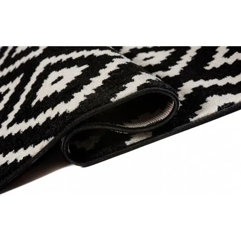 chodnik dywanowy czarno biały geometryczny masero 5x