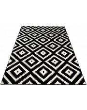 Czarny prostokątny dywan w marokański wzór - Mistic 9X w sklepie Edinos.pl