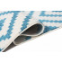 nowoczesny biały dywan pokojowy w niebieski wzor mistic 9x