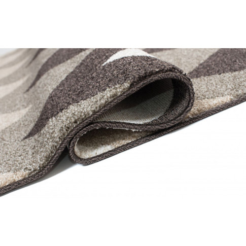 nowoczesny brązowy dywan pokojowy geometryczny wzor maero 10x