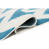 biało niebieski dywan pokojowy zygzaki maero 10x