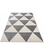 Szary dywan w trójkąty do salonu - Maero 8X w sklepie Edinos.pl
