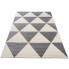 Szary dywan w trójkąty do salonu - Maero 8X