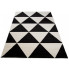 Czarno biały dywan nowoczesny w trójkąty - Maero 8X