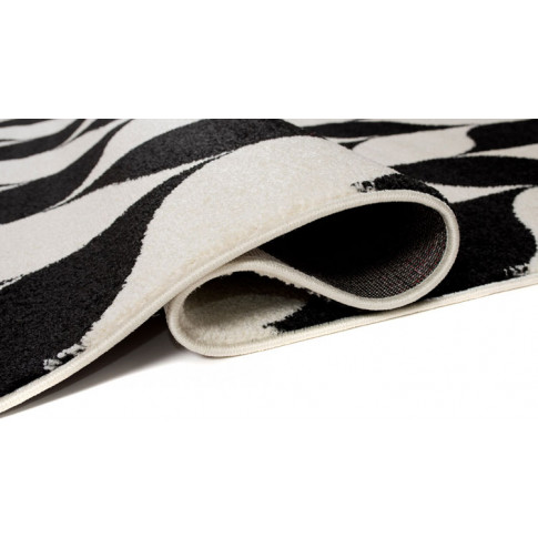 czarno biały dywan skandynawski wzór maero 7x