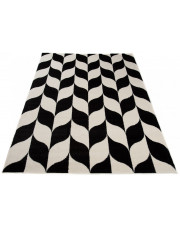 Czarno biały dywan nowoczesny w jodełkę - Maero 7X w sklepie Edinos.pl