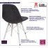 Fotografia Pikowany fotel Roks - grafitowy z kategorii Praktyczne krzesła do kuchni
