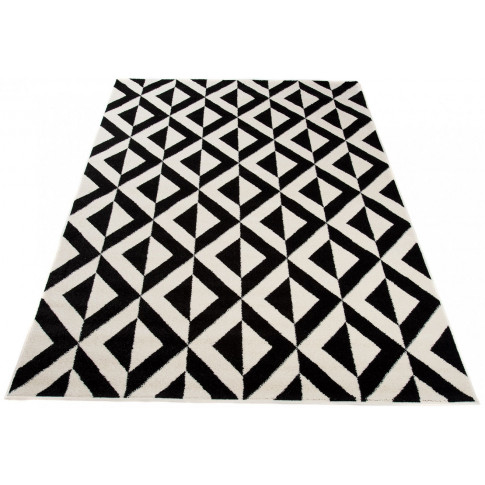 czarno biały dywan w stylu skandynawskim maero 6x