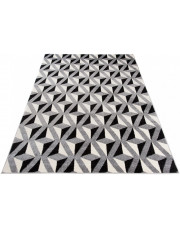 Szary geometryczny dywan pokojowy - Maero 3X w sklepie Edinos.pl
