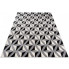 Szary geometryczny dywan pokojowy - Maero 3X