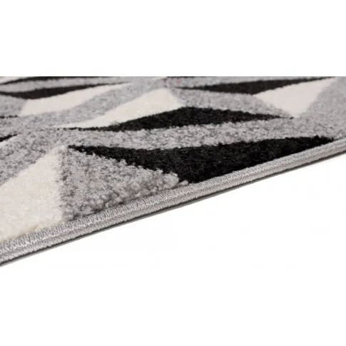 szary dywan prostokątny marokański wzór maero 3x