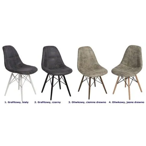 Zdjęcie pikowany fotel Hybris oliwka do kawiarni | Edinos.pl