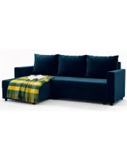 Granatowy narożnik rozkładany - Nalim w sklepie Edinos.pl