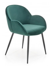 Zielone nowoczesne krzesło welurowe - Eprox w sklepie Edinos.pl