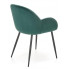 Zielone tapicerowane krzesło welurowe Eprox
