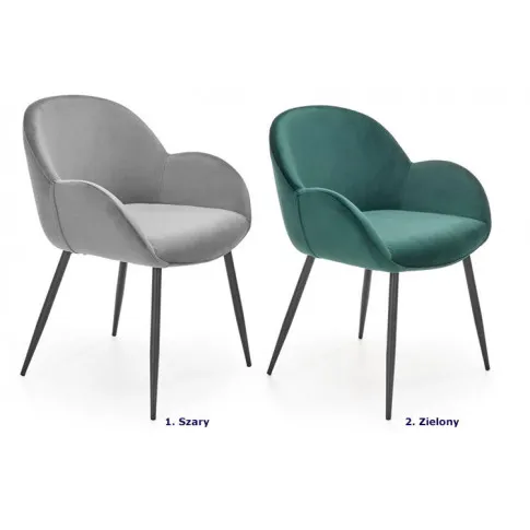 Dostępna kolorystyka krzesła welurowego Eprox