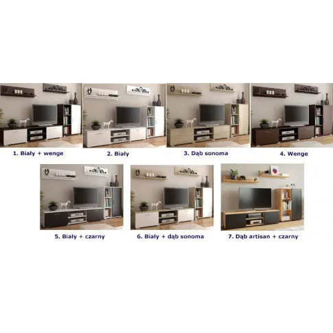 Dostępne kolory mebli Pixelo 6X