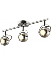 Chromowana lampa sufitowa ze spotami - S982-Kares w sklepie Edinos.pl