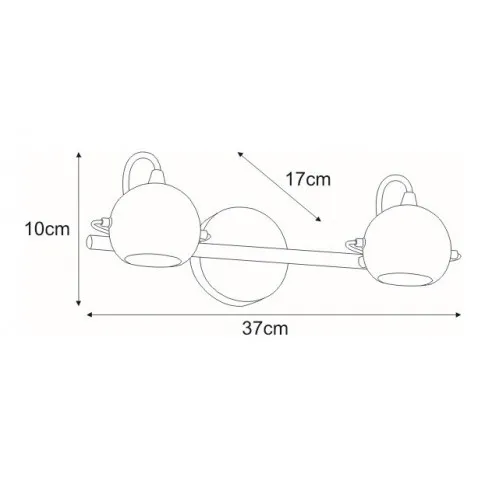 Wymiary kinkietu Kares