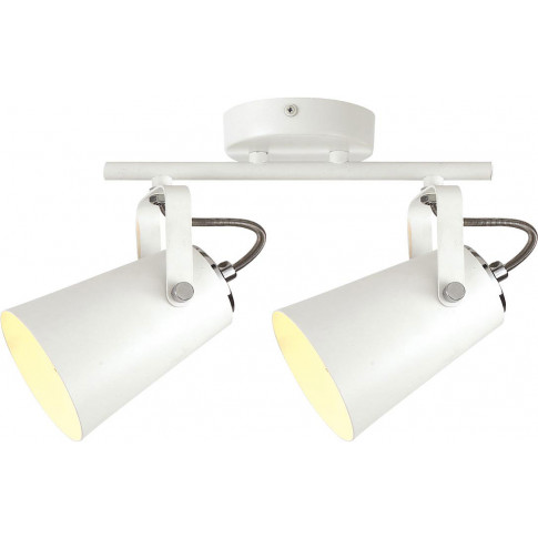 Biała lampa sufitowa dwupunktowa S986-Vanis