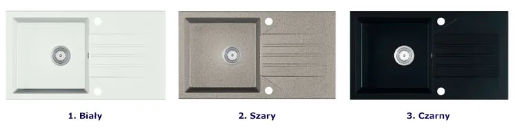 Kolory zlewu Daros