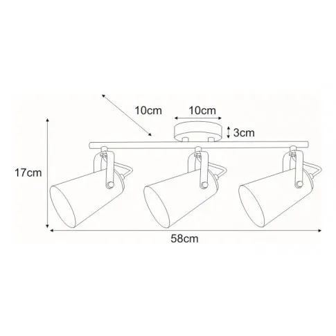 Wymiary lampy S990-Moret