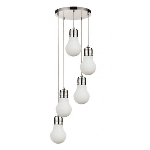 Designerska lampa wisząca z kloszami w kształcie żarówek A07-Viola