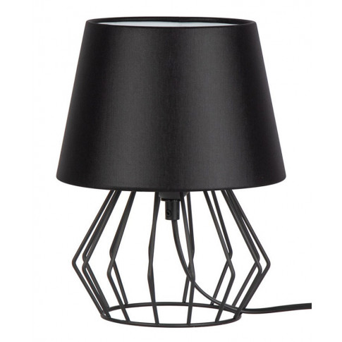 Czarna nowoczesna lampka stołowa druciana A08-Ceva