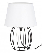 Biało-czarna druciana lampka stołowa - A09-Ceva w sklepie Edinos.pl
