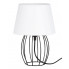Biało-czarna druciana lampka stołowa - A09-Ceva