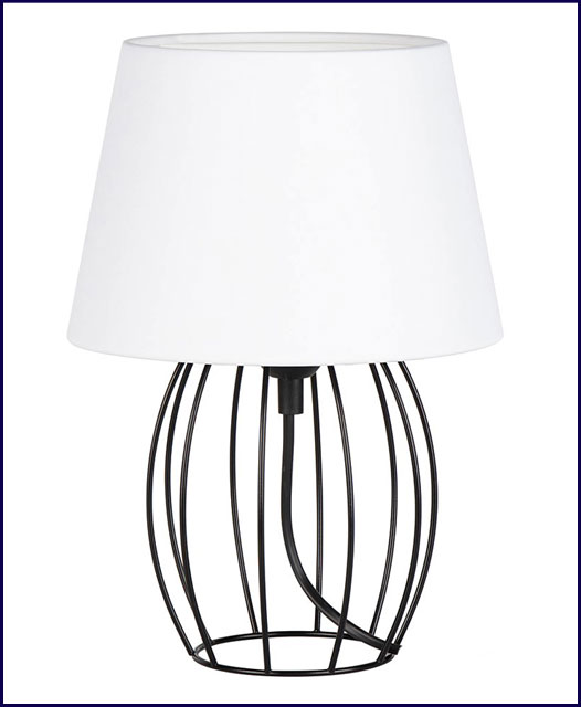 Nowoczesna lampka stołowa nocna abażurowa A09-Ceva