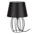 Czarna druciana lampa stołowa z włącznikiem A09-Ceva
