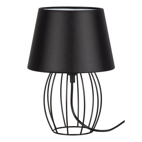 Czarna druciana lampa stołowa z włącznikiem A09-Ceva