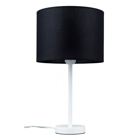 Czarno-biała abażurowa lampka stołowa A16-Apia