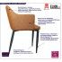 Fotografia Fotel muszelka Milio - brązowy z kategorii Fotele skórzane