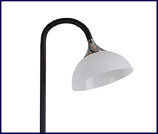 Nowoczesna lampa podłogowa do salonu ze szklanym kloszem A26-Biso