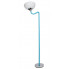 Niebieska lampa stojąca ze szklanym kloszem - A26-Diola