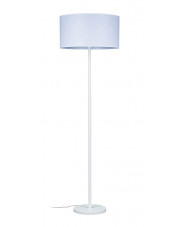 Biała minimalistyczna lampa stojąca na nóżce - A27-Hoka w sklepie Edinos.pl
