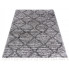 szary geometryczny dywan shaggy z frędzlami nikari 9x
