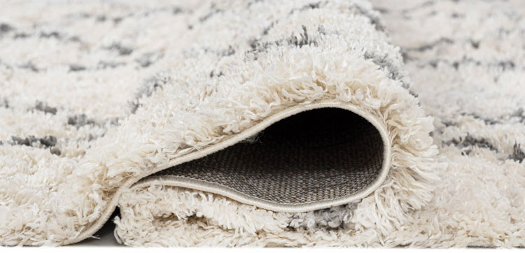 Kremowy prostokątny dywan shaggy - Nikari 8X