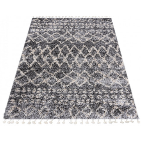prostokątny dywan shaggy z frędzlami do pokoju dzieciecego  nikari  5x
