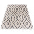 kremowy dywan shaggy we wzory z frędzlami w stylu boho nikari 7x