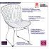 Fotografia Industrialne krzesło ażurowe Luis 2X - białe z kategorii 