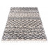 Kremowy dywan włochacz w geometryczny wzór - Nikari 4X