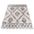 Kremowy dywan shaggy w szare wzory - Nikari 3X